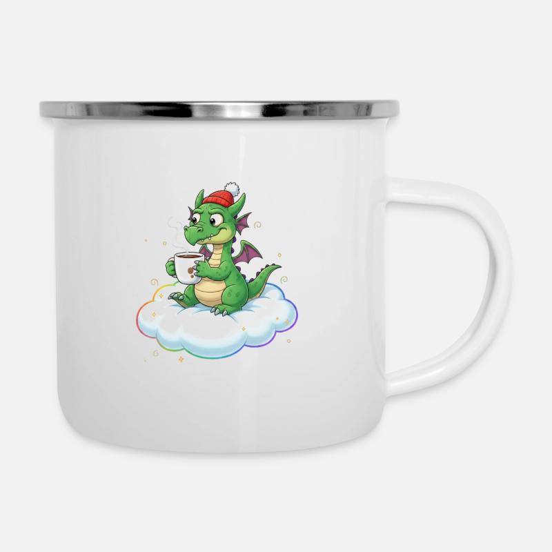 Fire-Blowers on Clouds - Camper Mug - white