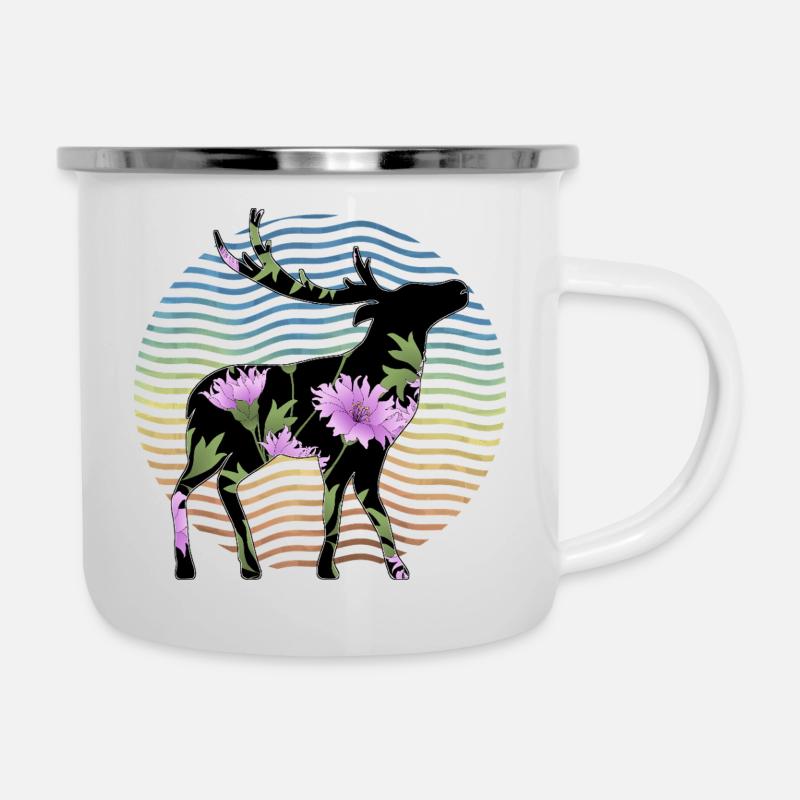Deer - Camper Mug - white
