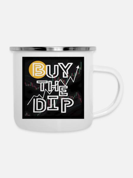 Buy the dip! - Emaille-Tasse - Weiß