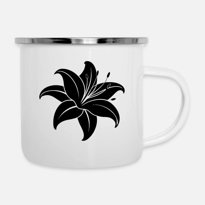 Tiger lily - Camper Mug - white
