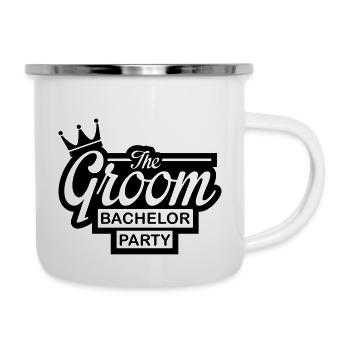 the_groom_bachelor_party_f1 - Tasse émaillée - blanc - Droite
