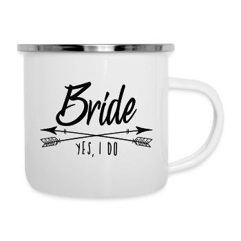 Bride Tribe - bachelorette party femmes - Tasse émaillée - blanc - Droite