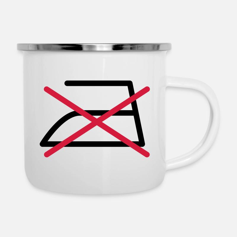 NE PAS REPASSER! - Tasse émaillée - blanc