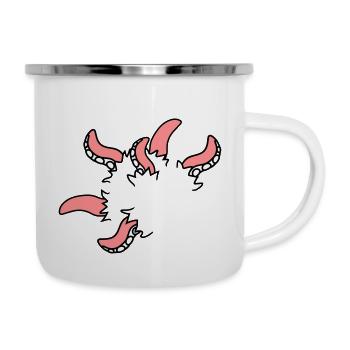 Monster octopus squid tentacles break free - Camper Mug - white - Right
