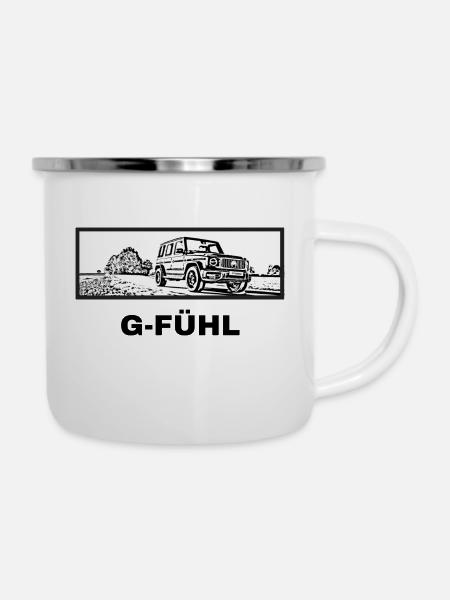 G-Fühl - Emaille-Tasse - Weiß