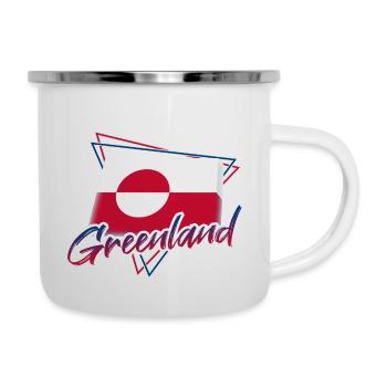 Groenland - Tasse émaillée - blanc - Droite