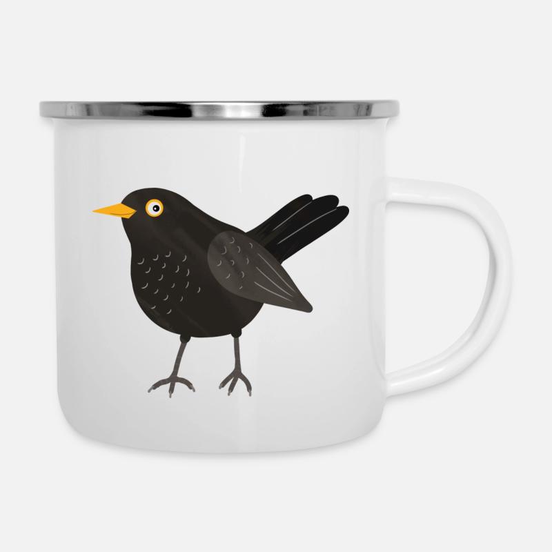 Blackbird - Camper Mug - white