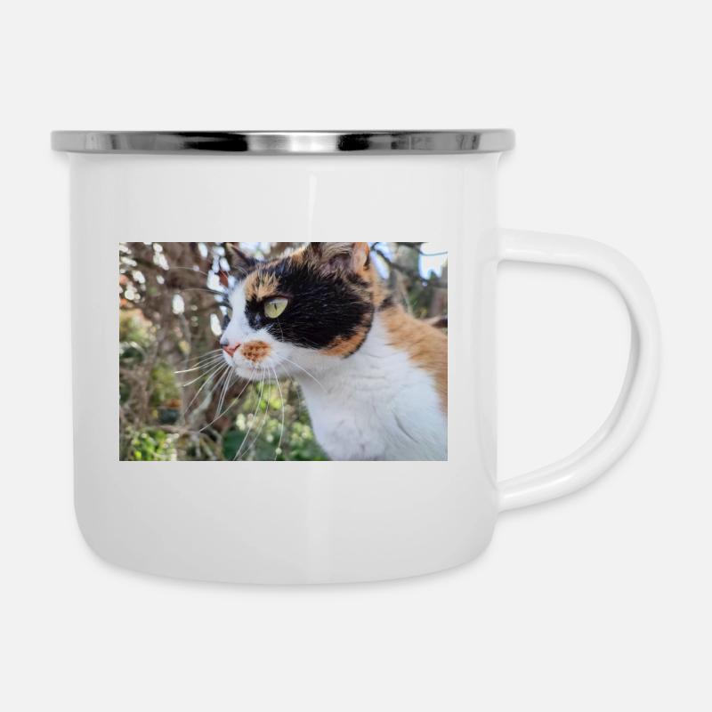 Cat - Camper Mug - white