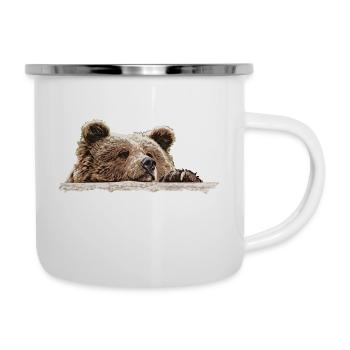 Isa Thinker's Pose - Camper Mug - white - Right