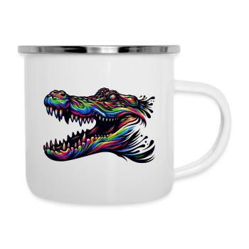 Alligator, Crocodile - Camper Mug - white - Right