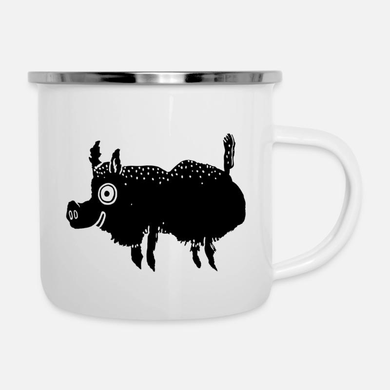 Wild boar - Camper Mug - white