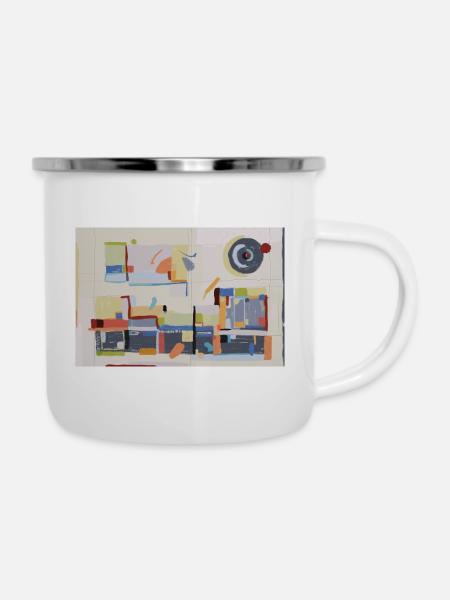 Notes from a Threshold - Emaille-Tasse - Weiß