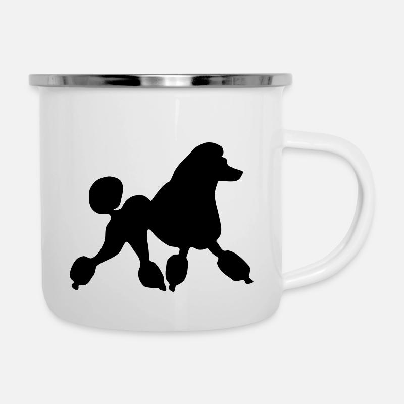 pudel - Tasse émaillée - blanc