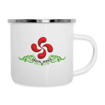 basque_cross_lauburu_7 - Camper Mug - white - Right