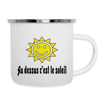 Au dessus c'est le soleil - Camper Mug - white - Right