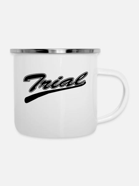 Trial - Emaille-Tasse - Weiß