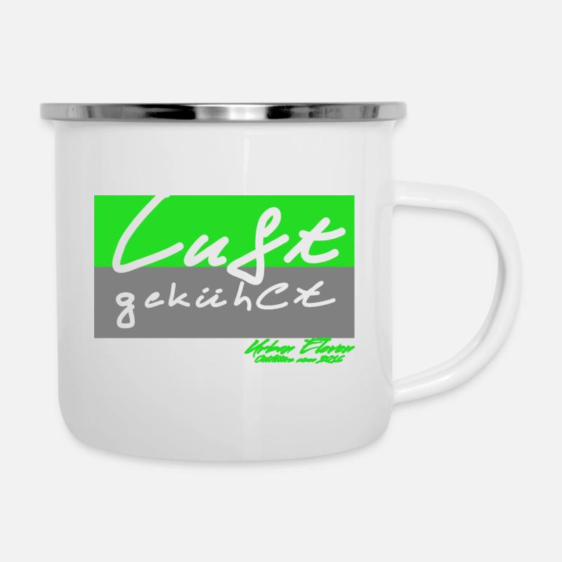 luftgekühlt in 2020 - Emaille-Tasse - Weiß