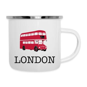 Londres - Tasse émaillée - blanc - Droite
