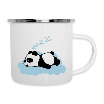 Sleepy panda - Camper Mug - white - Right