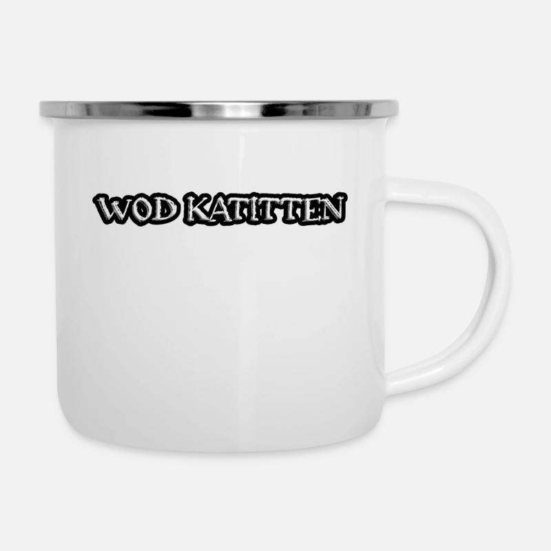 Wod Katitten - Tasse émaillée - blanc