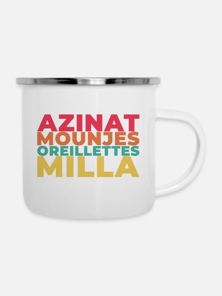 Siesta-Menü von Ariège. - Emaille-Tasse - Weiß