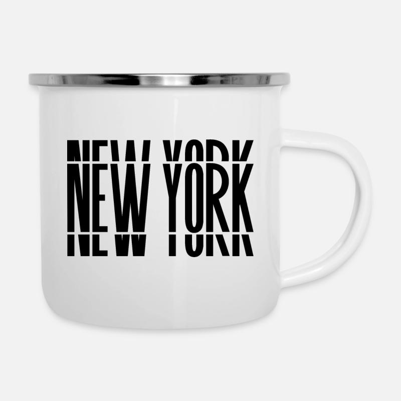 New York - Tasse émaillée - blanc