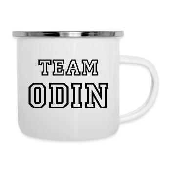 TEAM ODIN Nom du chien Maillot de l’équipe masculine - Tasse émaillée - blanc - Droite