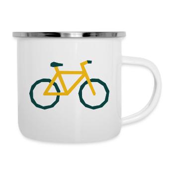 Mountain Bike Bicycle Graphic / Illustration - Camper Mug - white - Right