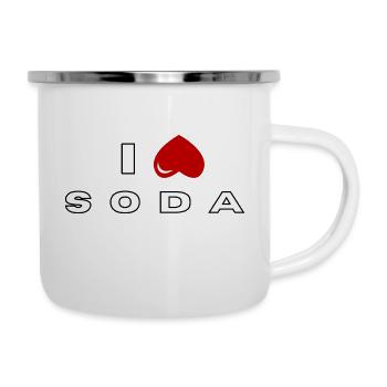 Je déteste Soda - Tasse émaillée - blanc - Droite