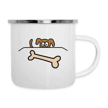 Bone Dog - Camper Mug - white - Right