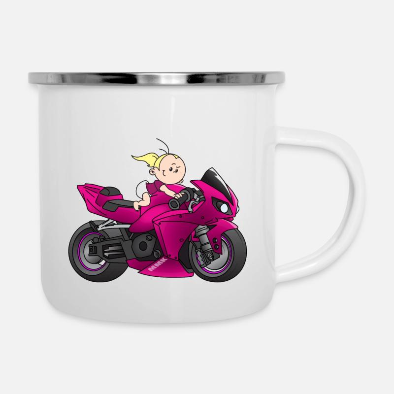 Motor girl - Camper Mug - white