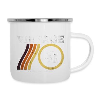 Rétro Vintage 1991 - Classique Édition Limitée 33 - Tasse émaillée - blanc - Droite