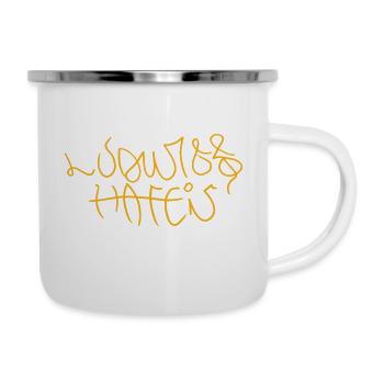 Ludwigshafen Street Art - Emaille-Tasse - Weiß - Rechts