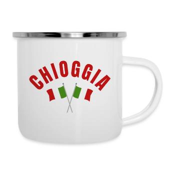 Chioggia Crossed Italian Flags - Camper Mug - white - Right