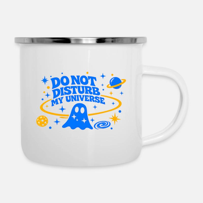 DO NOT DISTURB MY UNIVERSE - Camper Mug - white