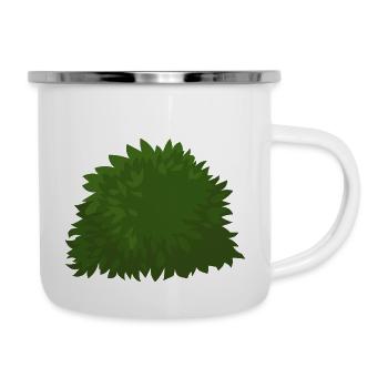 strauecher buesche shrubbery garten garden plants5 - Emaille-Tasse - Weiß - Rechts