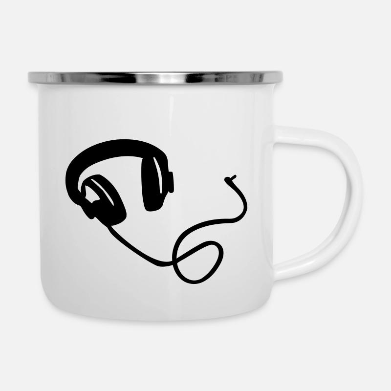 Cuffia - Tazza smaltata - bianco