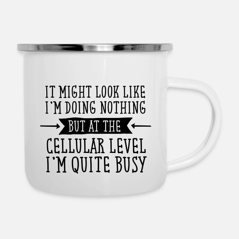 It Might Look That I'm Doing Nothing.. - Camper Mug - white