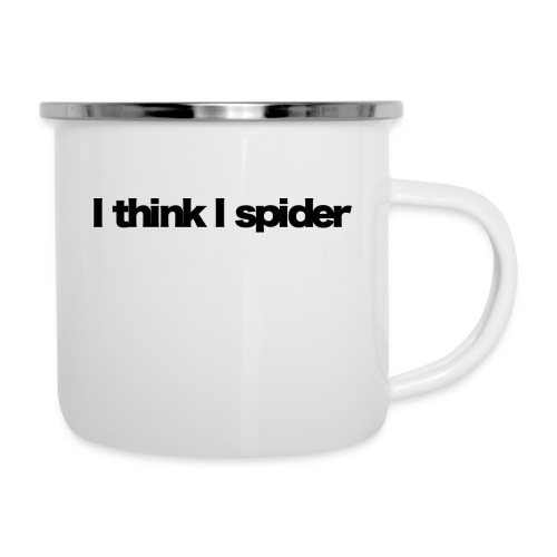 i think i spider black 2020 - Emaille-Tasse