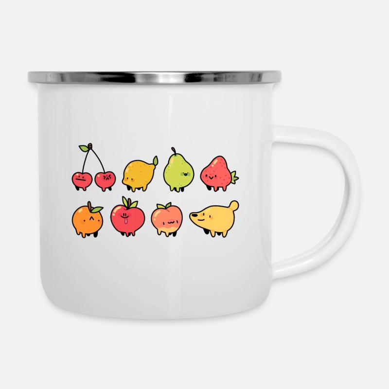 Fruit animals - Camper Mug - white