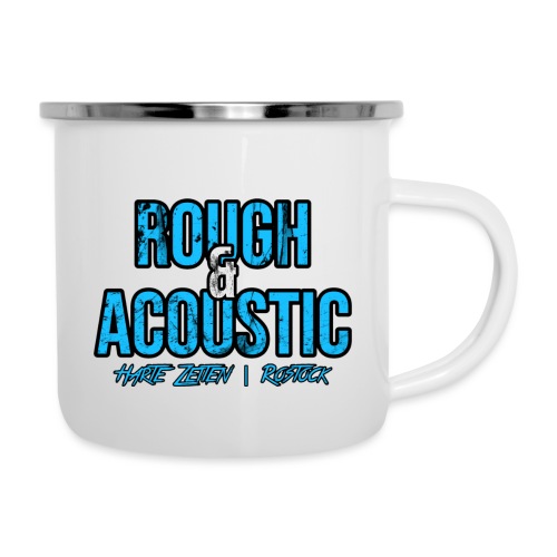Rough & Acoustic Logo - Emaille-Tasse