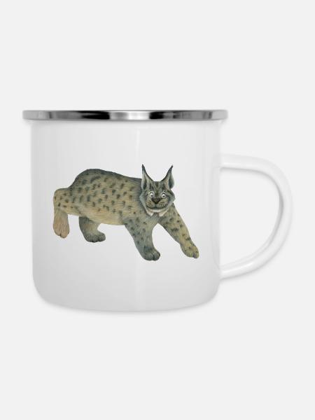 luchs - Emaille-Tasse - Weiß