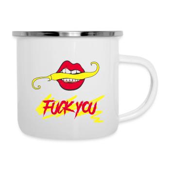 fuck you - Camper Mug - white - Right