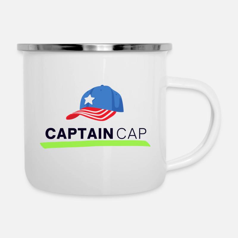 CaptainCap - Emaille-Tasse - Weiß