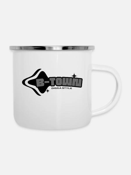 Diggastyle - Emaille-Tasse - Weiß