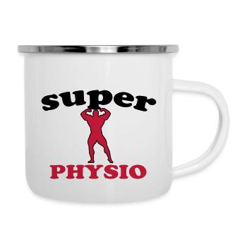 Super physio - Tasse émaillée - blanc - Droite