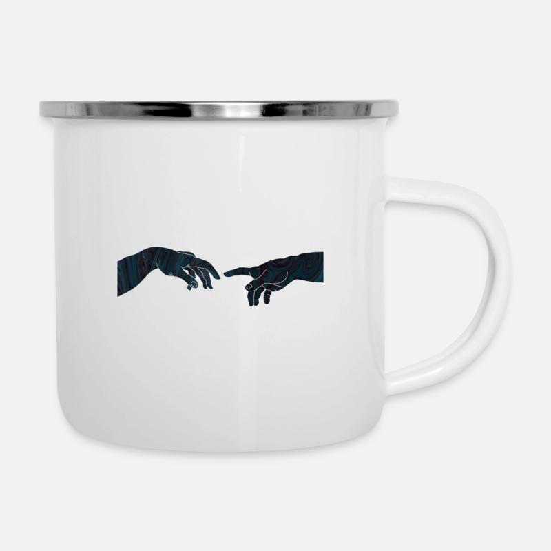 Créé par DIEU - Tasse émaillée - blanc