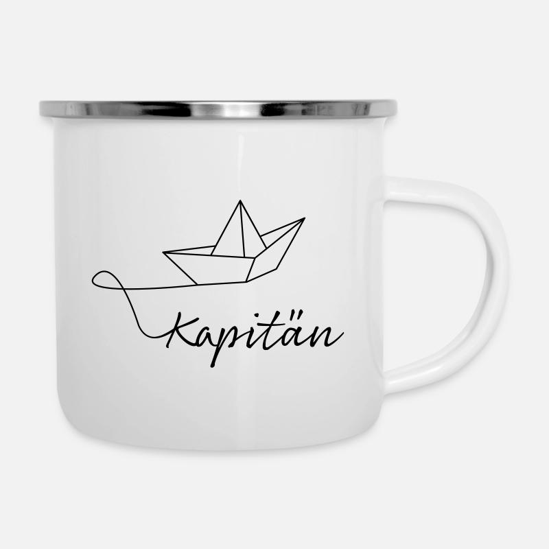 Capitaine - Tasse émaillée - blanc