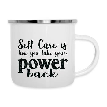 Self Care is how you take your power back - Camper Mug - white - Right