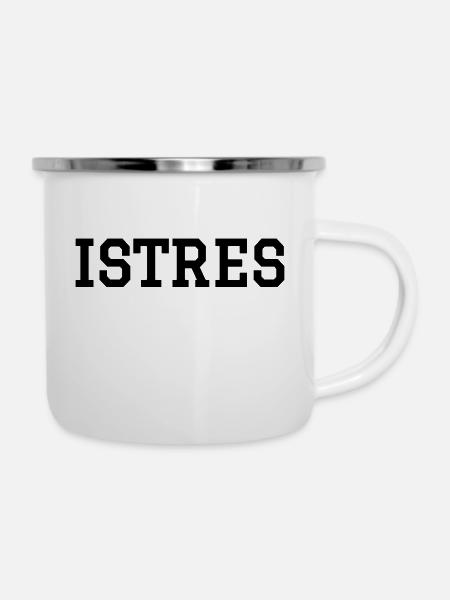 Istres - Emaille-Tasse - Weiß